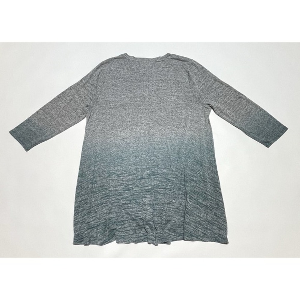 Sonoma Long Sleeve Flowy Shirt Women's Size XL Blue Gray Ombré - Picture 2 of 8